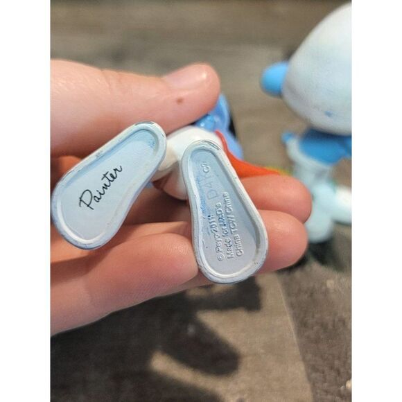 Peyo Smurf painter grouchy 2011 toy figure set - Picture 5 of 6